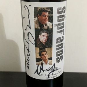 The sopranos Autographed Bottle